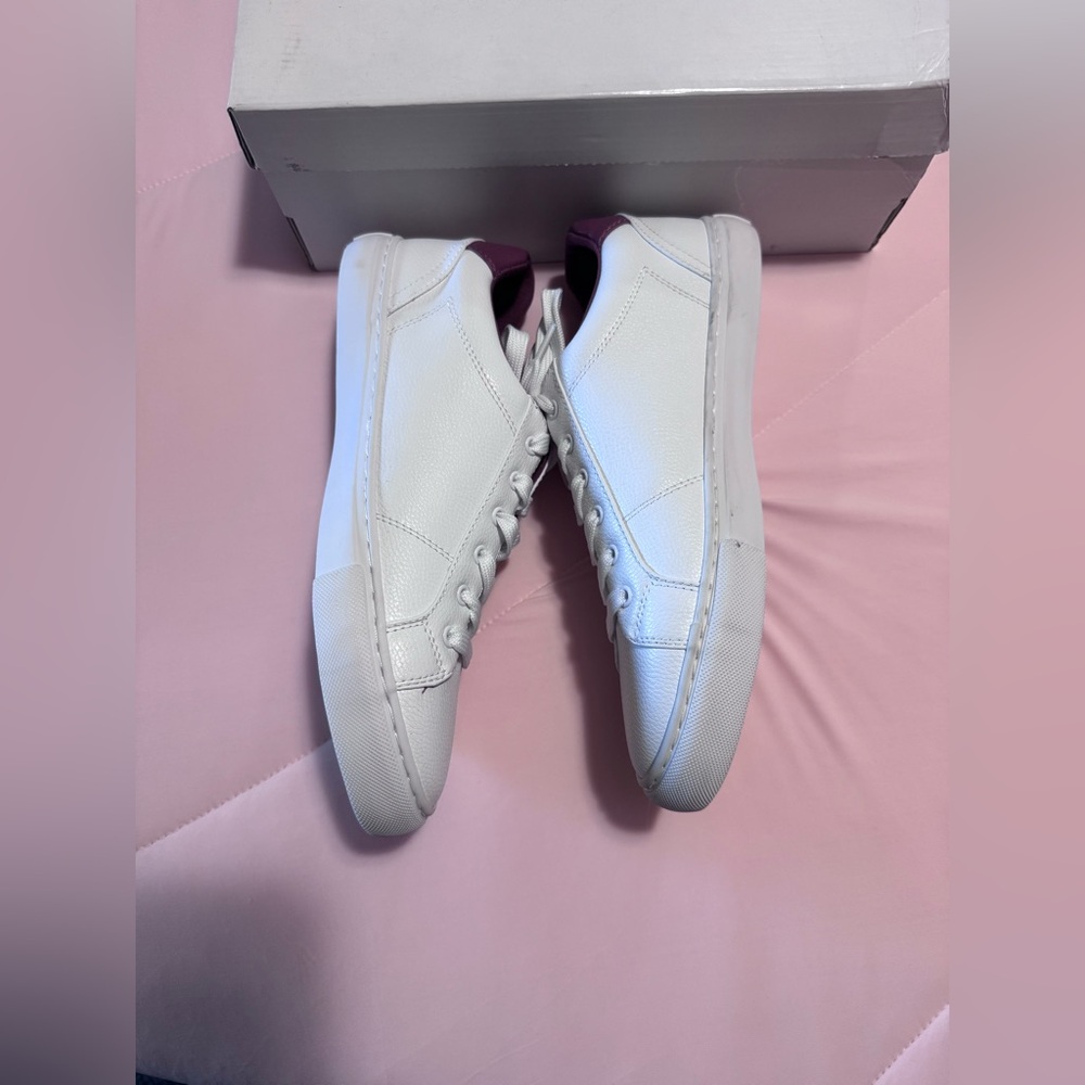 Calvin Klein Jeans White and Red Sneakers - Picture 5 of 6